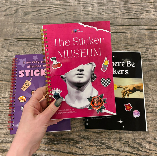 The Sticker Museum Reusable Sticker Book