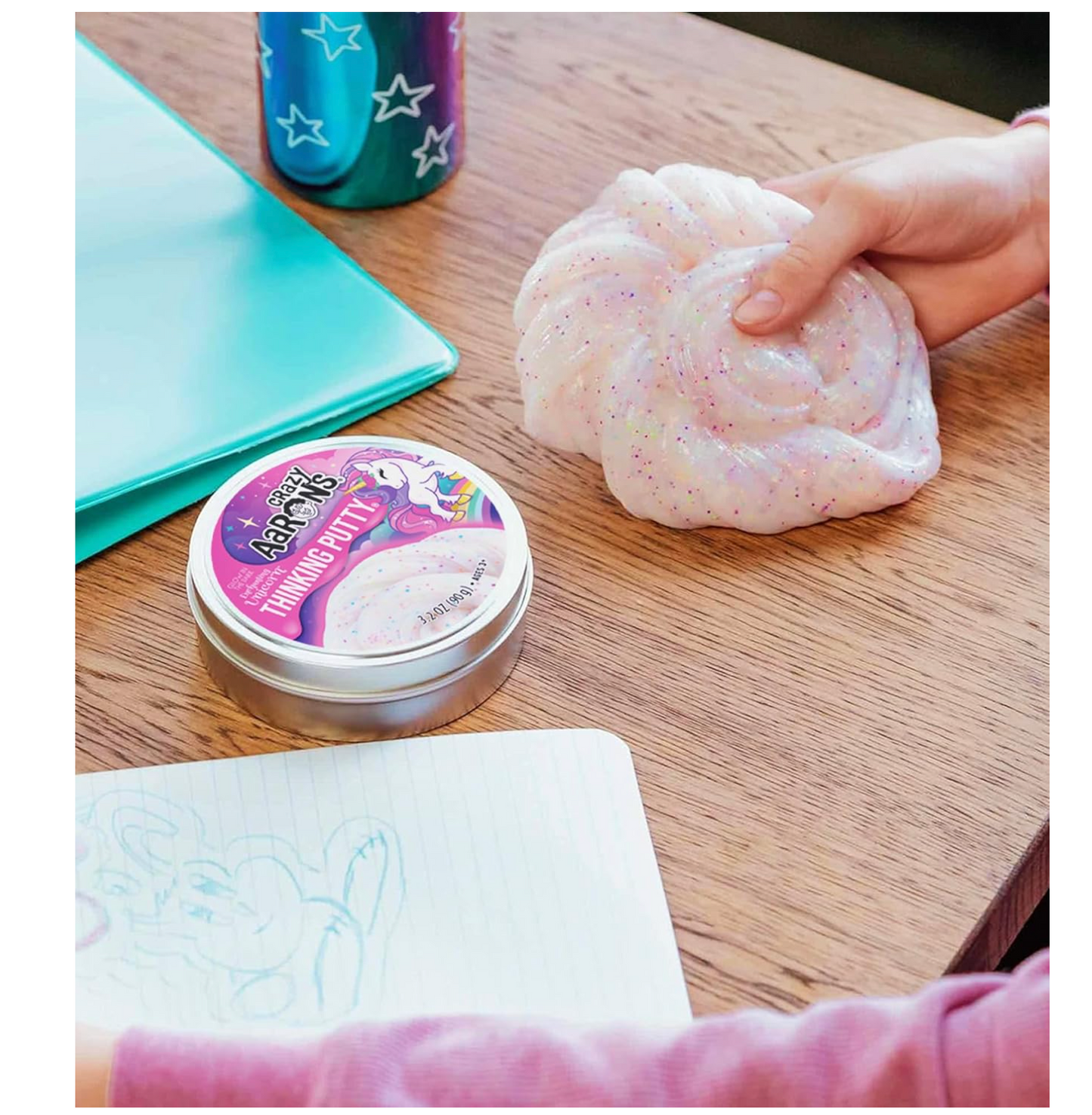 Enchanting Unicorn Thinking Putty 4'' Tin