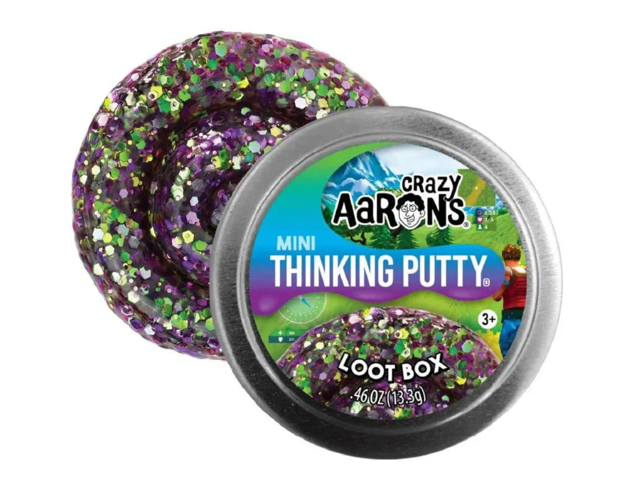 Mini Loot Box Thinking Putty 2'' Tin