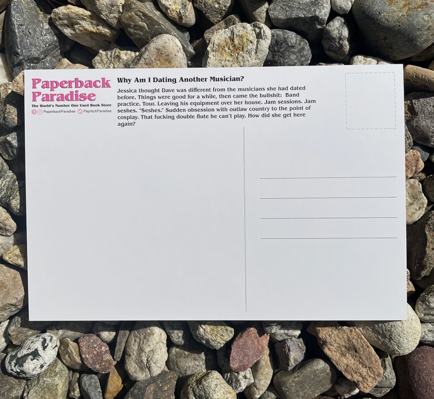 Why Am I Dating Another Musician? Postcard/Large Bookmark