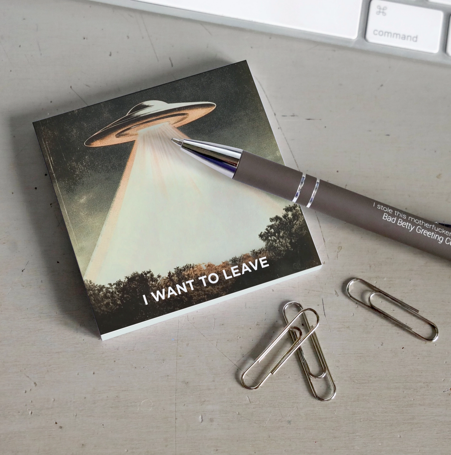 I Want To Leave Sticky Notepad