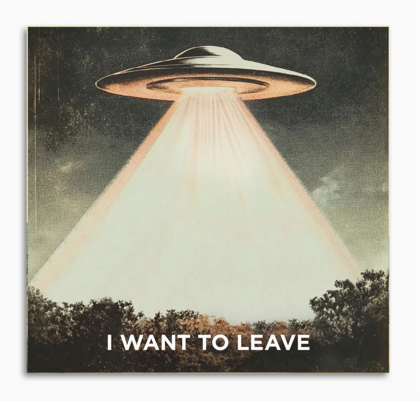 I Want To Leave Sticky Notepad