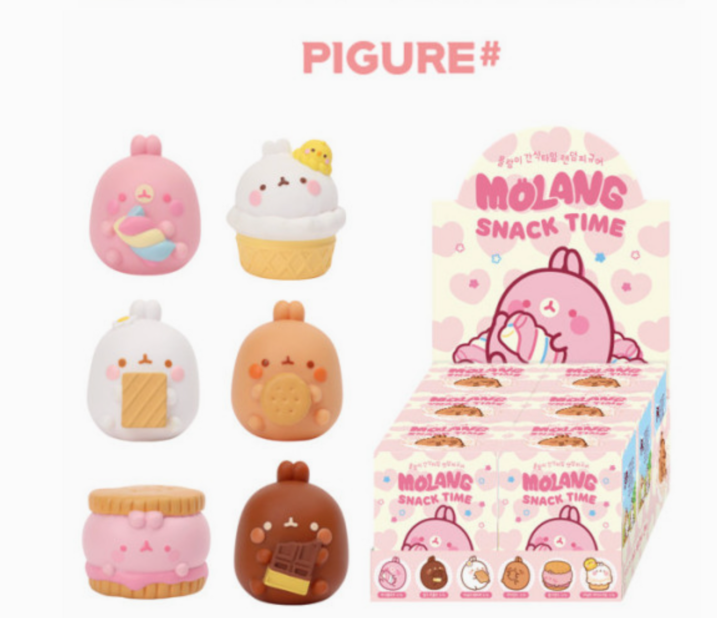 Molang Snack Time Theme Random Figure Box