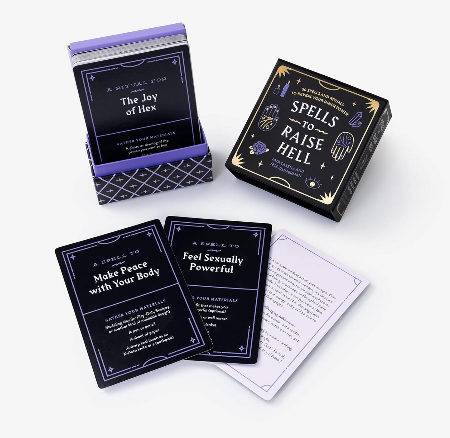 Spells to Raise Hell Cards: 50 Spells and Rituals to Reveal Your Inner Power