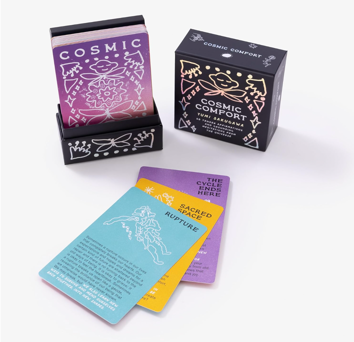 Cosmic Comfort: 50 Tender Affirmations and Grounding Meditations from the Universe: Meditation Cards