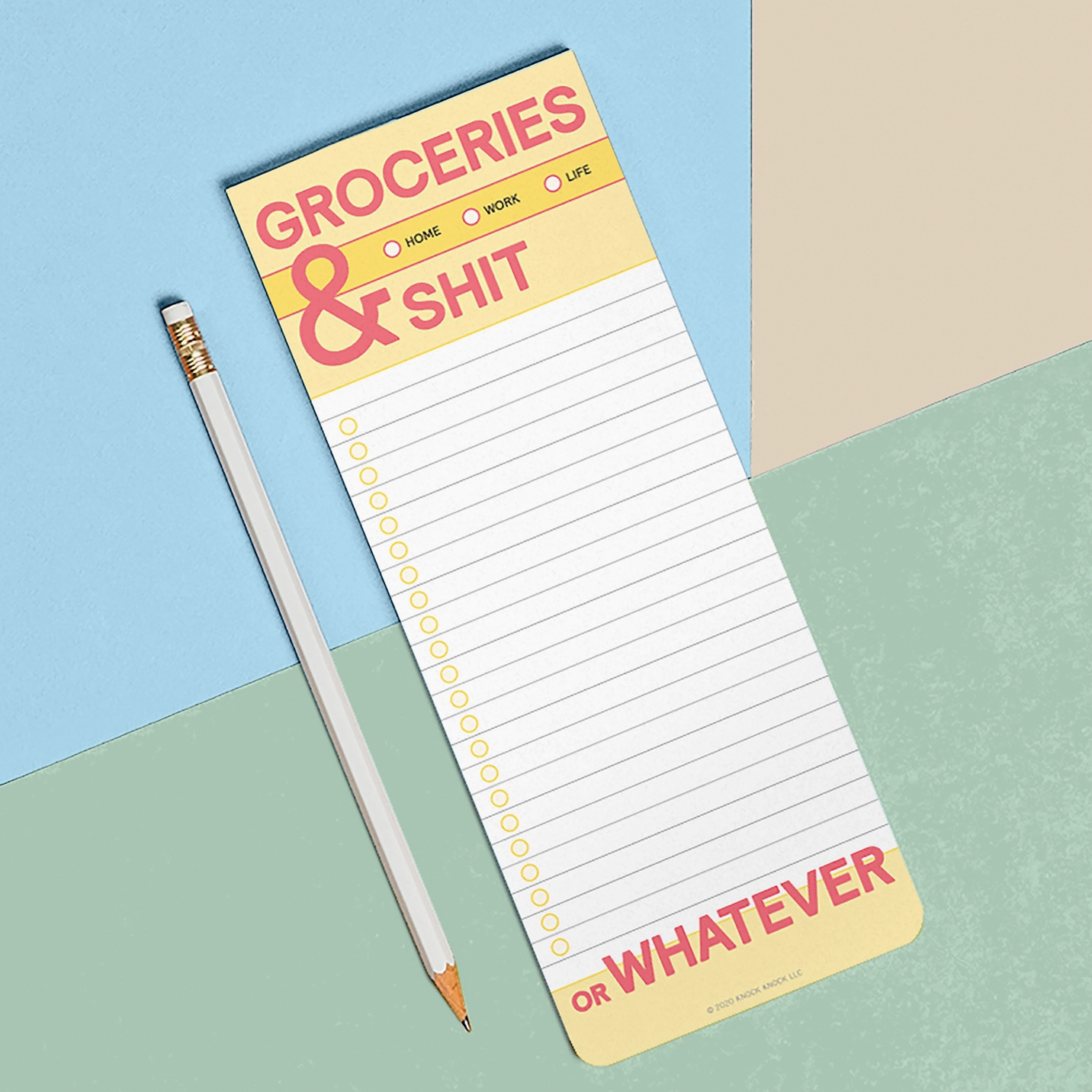 Groceries & Shit  Make-A-List Notepad