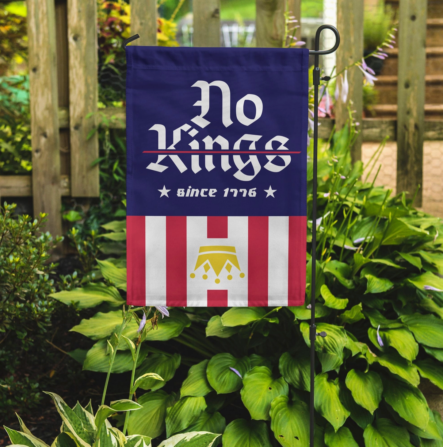 No Kings Garden Flag