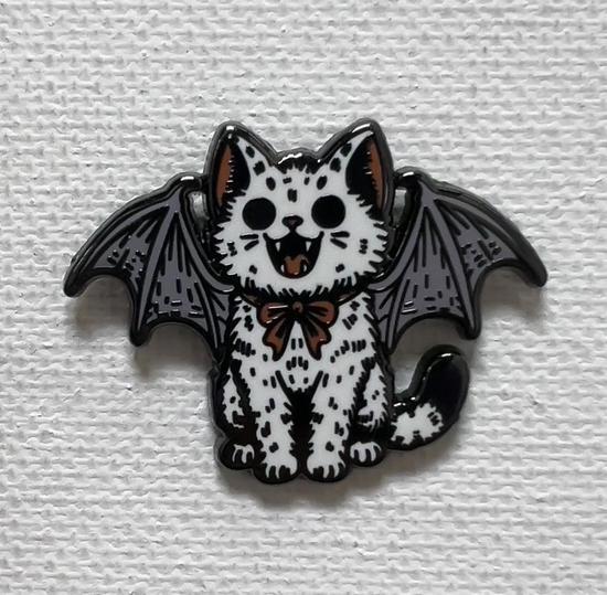 Bat Kitty Pin
