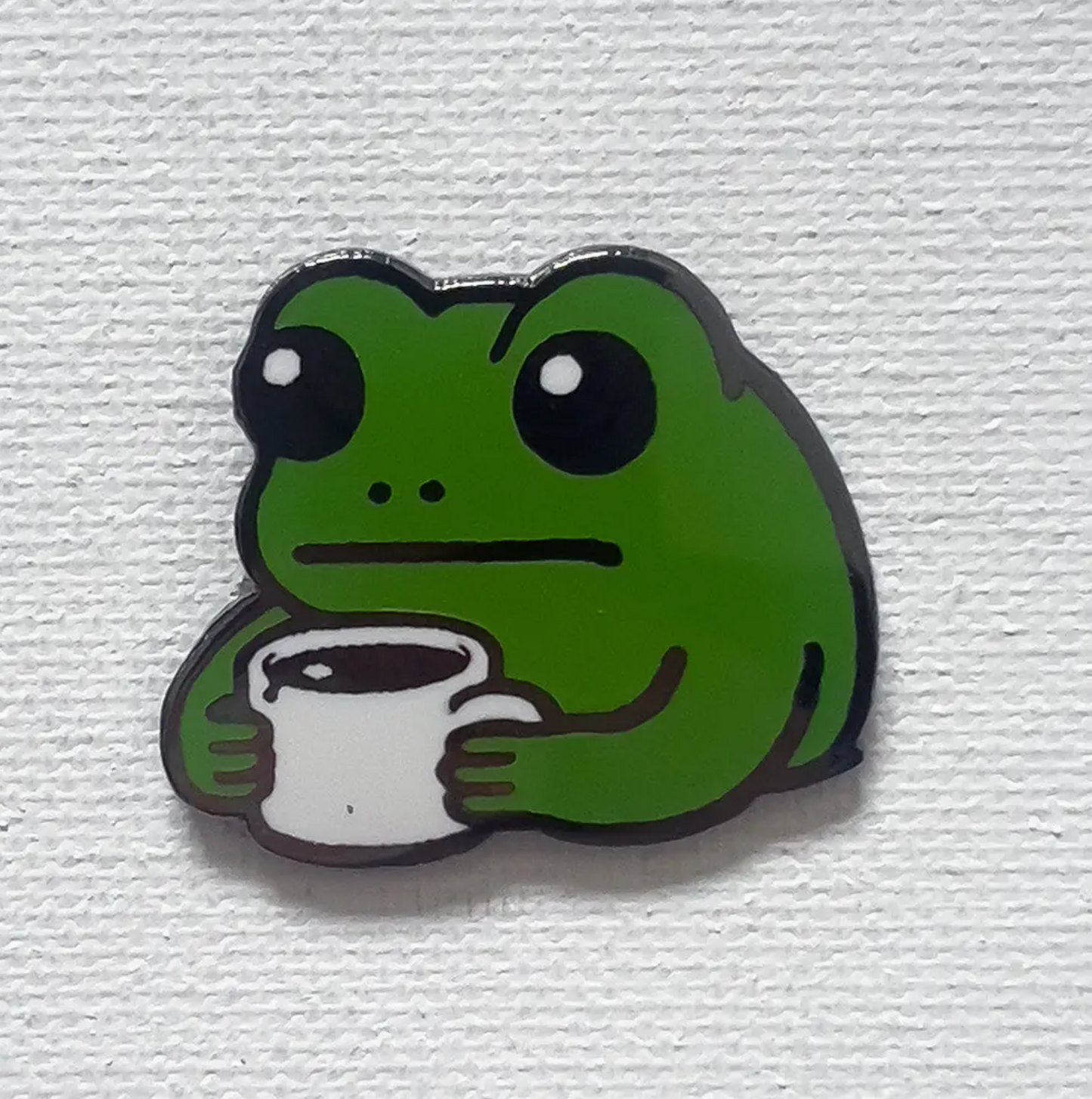 Frog Coffee Pin