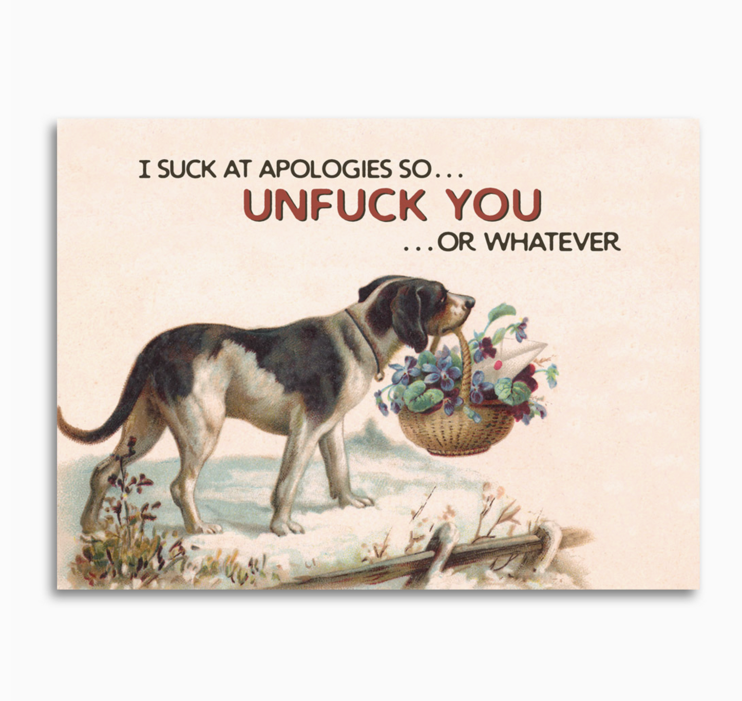 I Suck At Apologies So...Unfuck You...Or Whatever Card