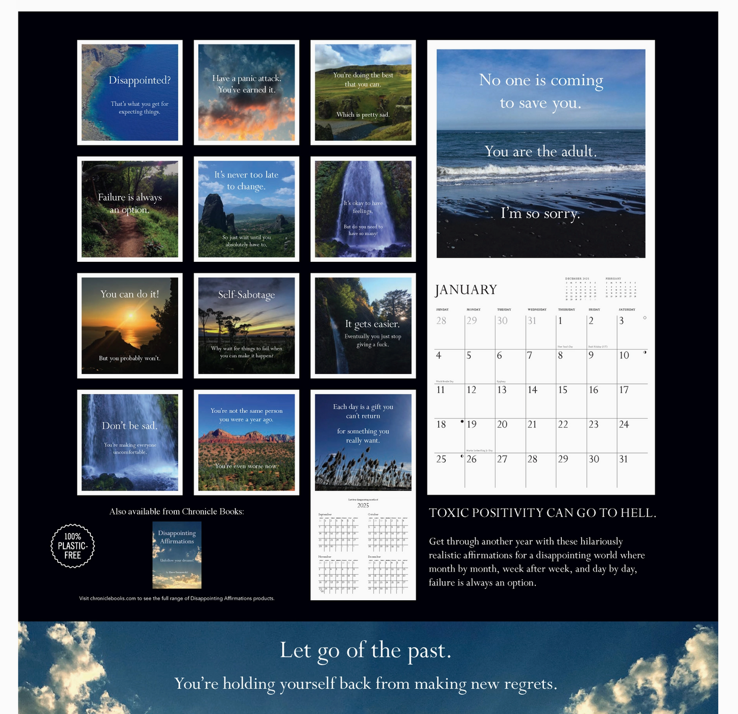 Disappointing Affirmations 2026 Wall Calendar