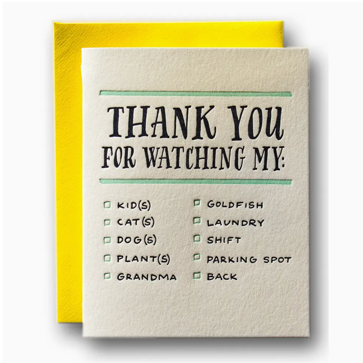 Thank You For Watching My ...Card