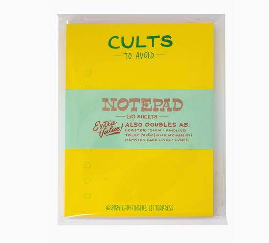 Cults To Avoid Notepad - 50 sheets
