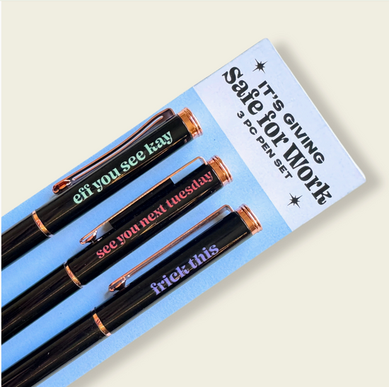 It's Giving Safe For Work Pen Set - 3 pens