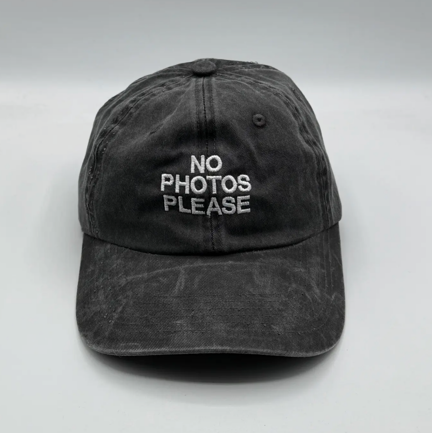 No Photos Please Embroidered Hat