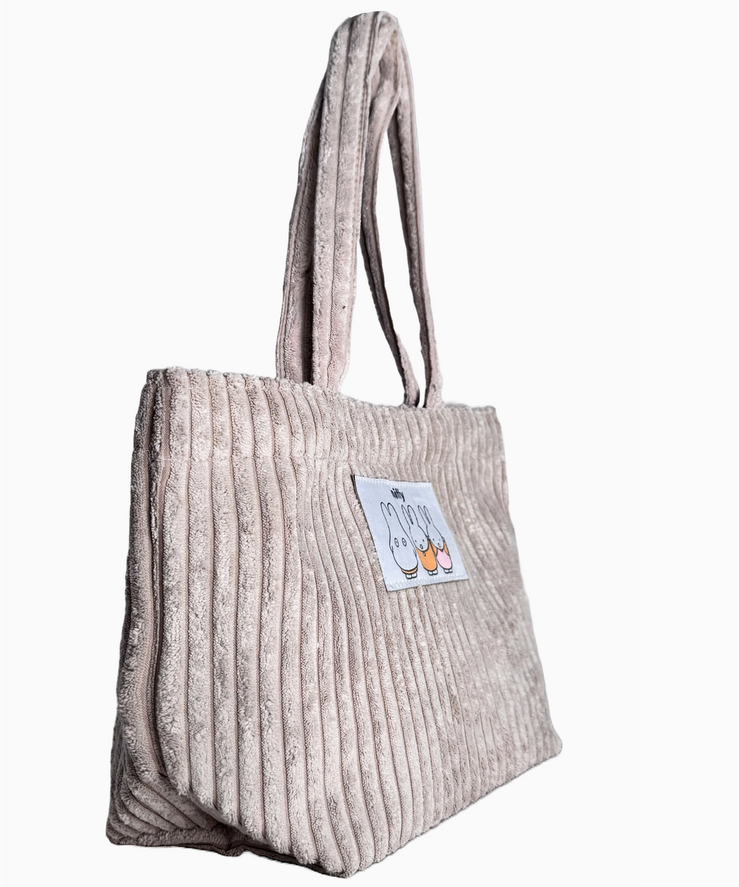 Miffy & Friends Stone Corduroy Tote Bag