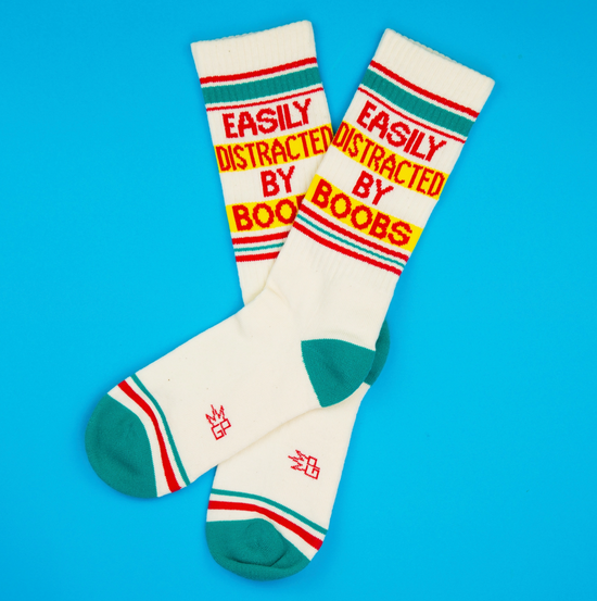 Easily Distracted By Boobs Socks