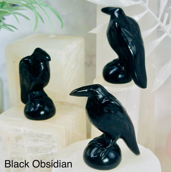 Raven Black Obsidian