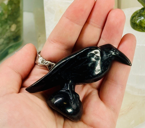 Raven Black Obsidian