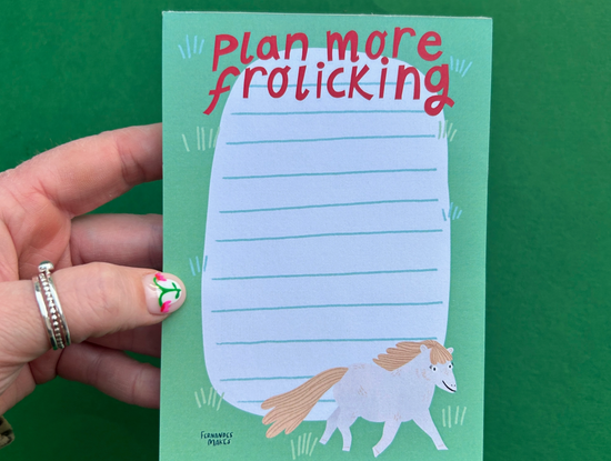Plan More Frolicking Notepad - 50 sheets
