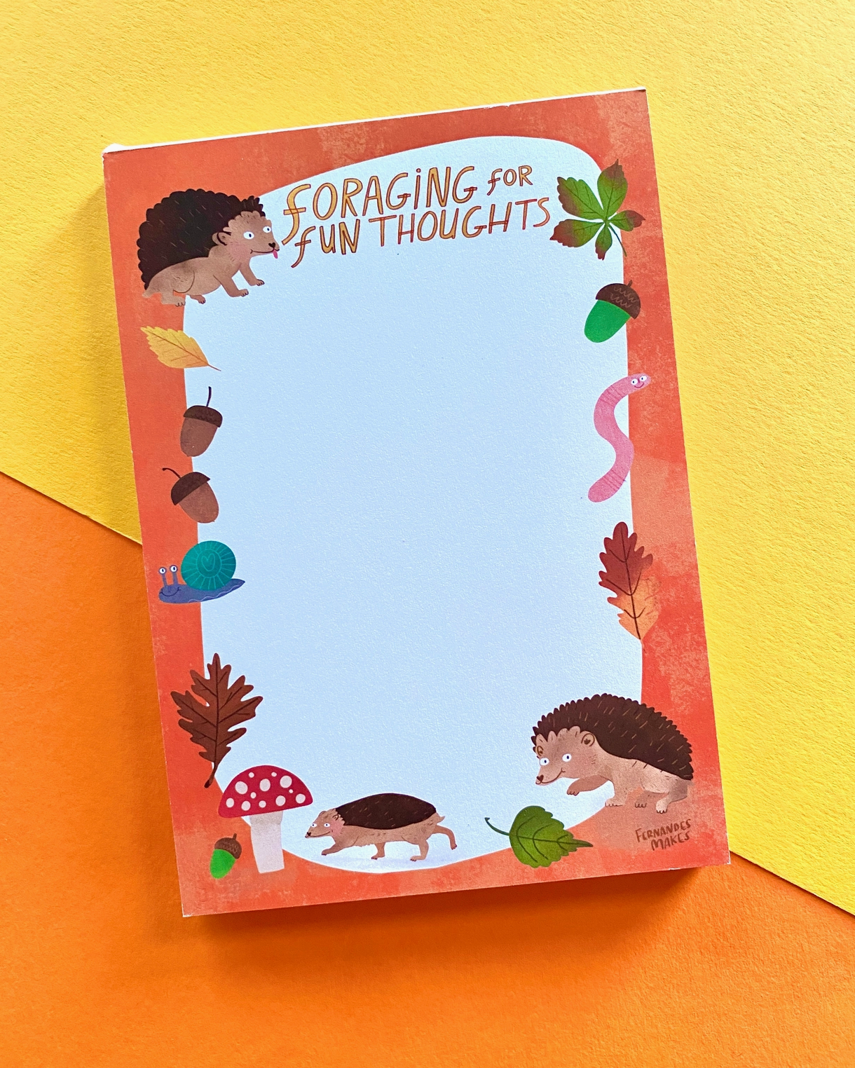 Foraging For Fun Thoughts Notepad - 50 sheets