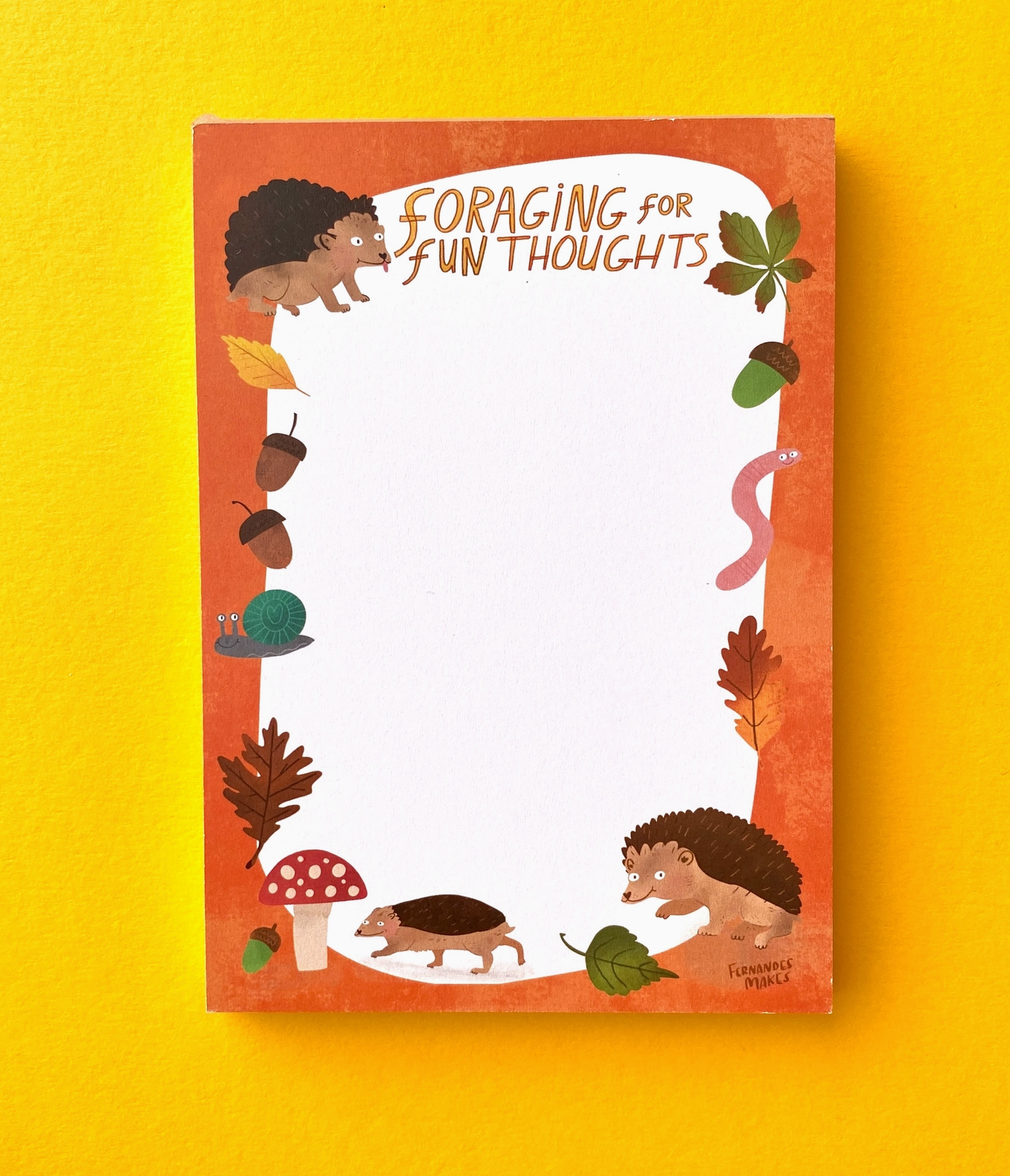 Foraging For Fun Thoughts Notepad - 50 sheets