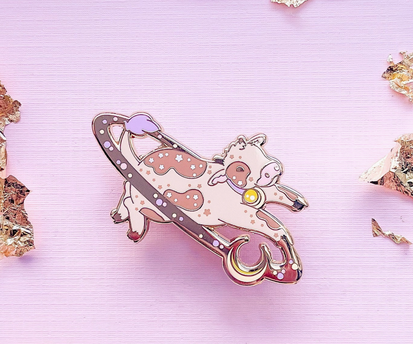 Cosmic Cow Pin