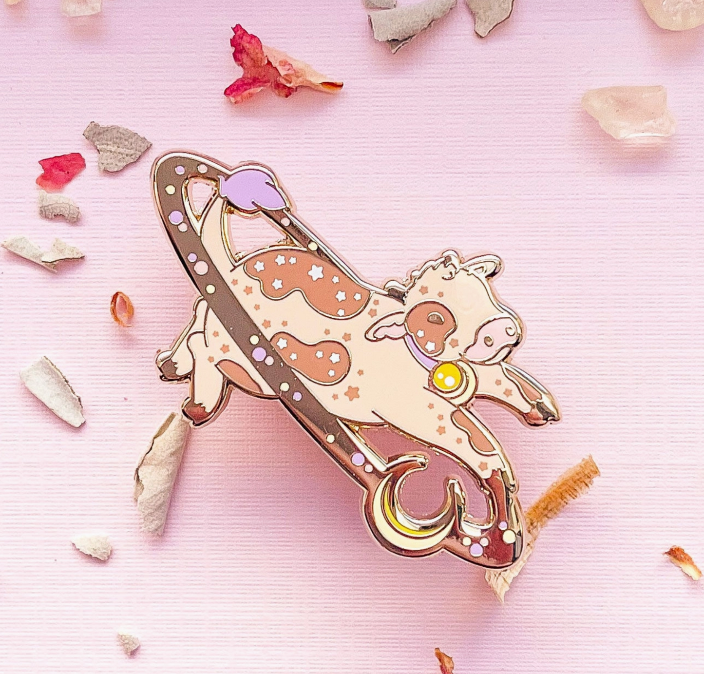 Cosmic Cow Pin