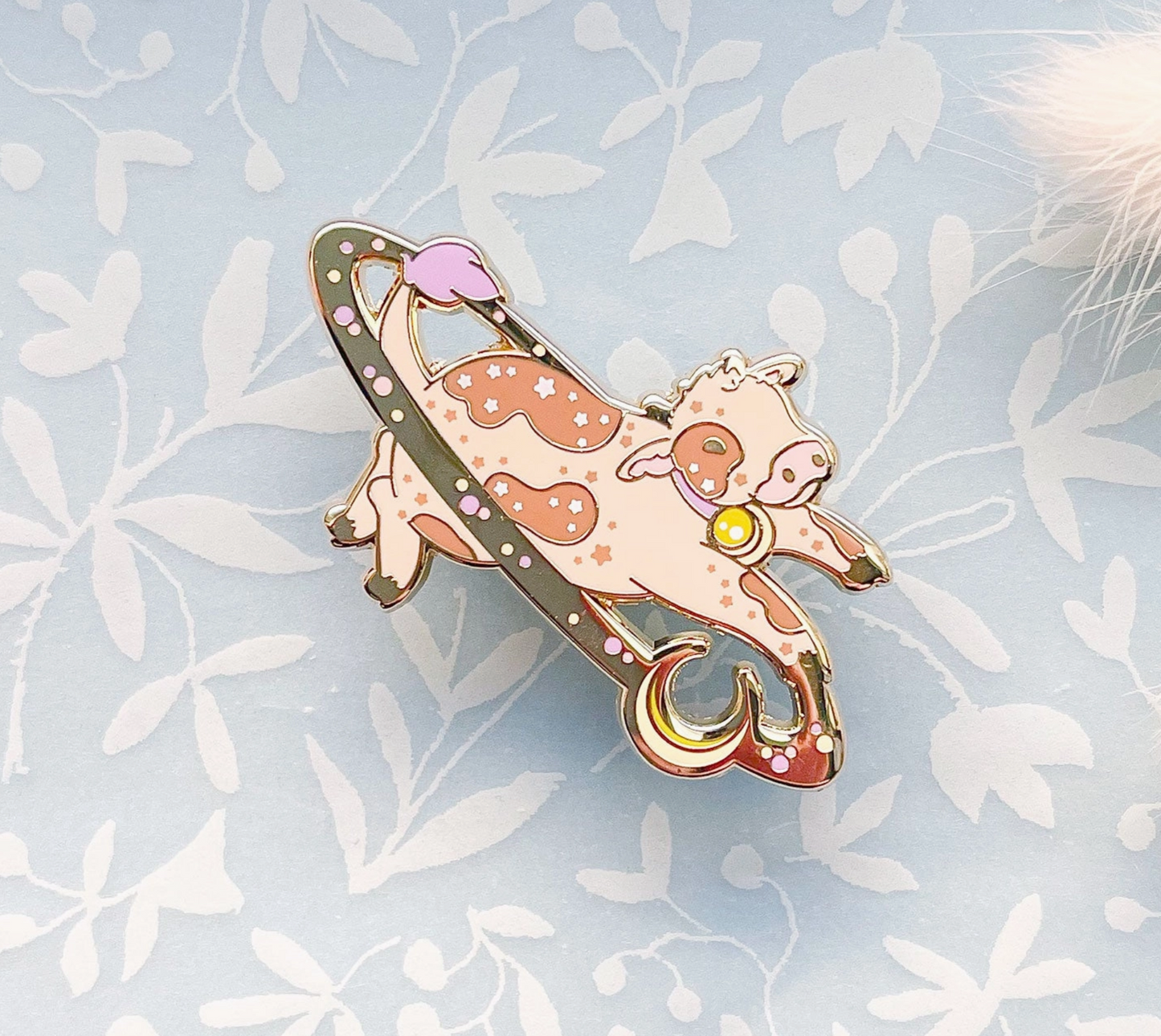 Cosmic Cow Pin