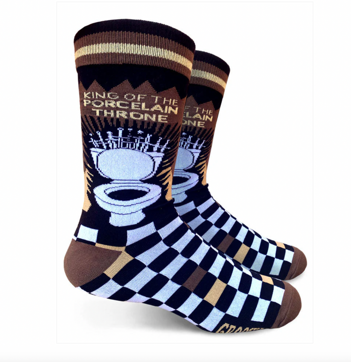 King Of The Porcelain Throne Socks