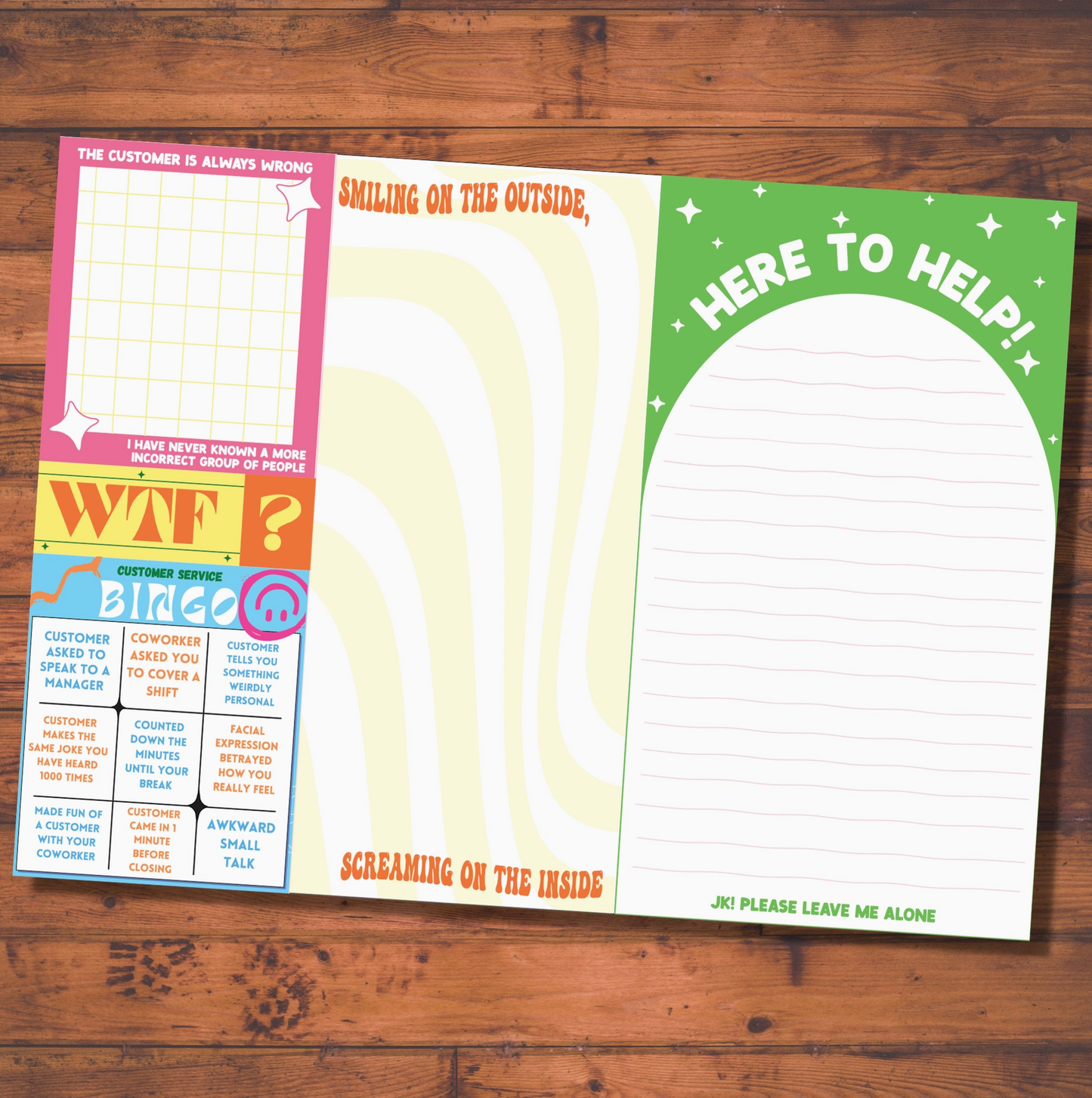 Customer Service Notepad