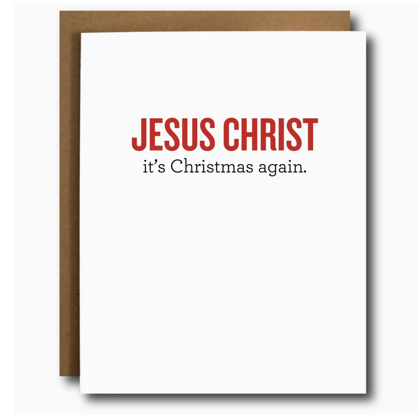 Jesus Christ It's Christmas Again Card