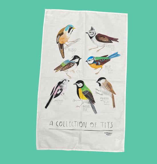 A Collection Of Tits Tea Towel