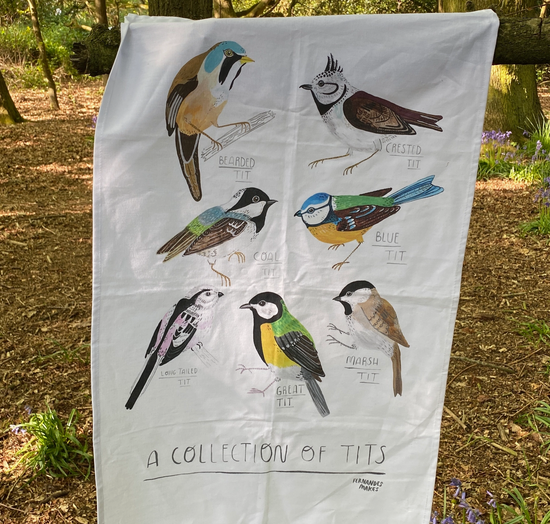 A Collection Of Tits Tea Towel
