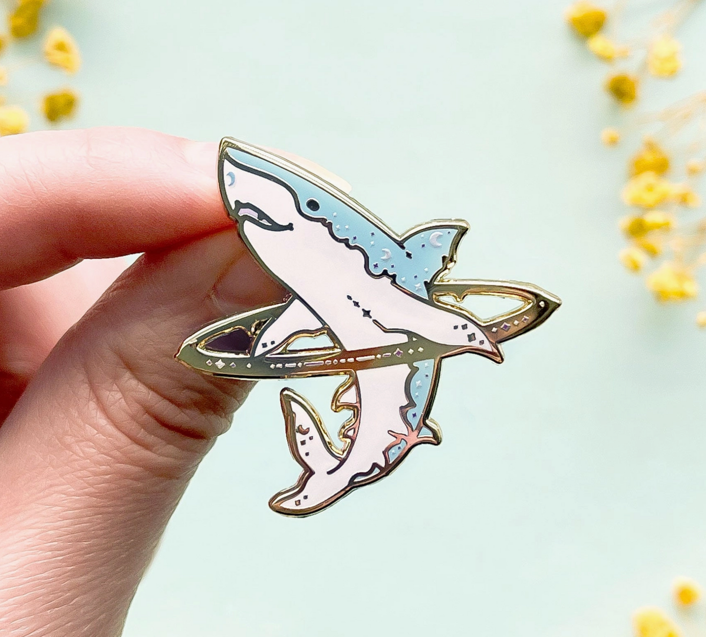 Cosmic Shark Pin