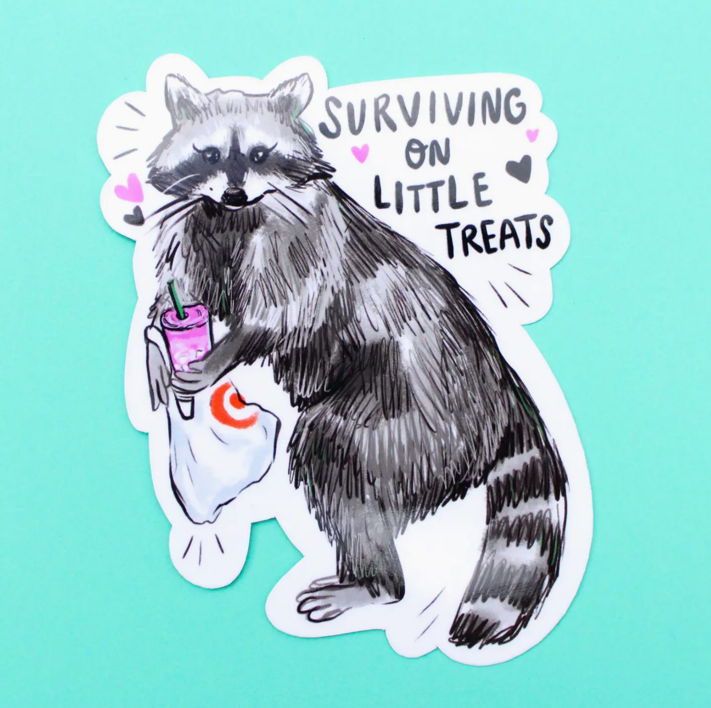 Surviving On Little Treats Sticker