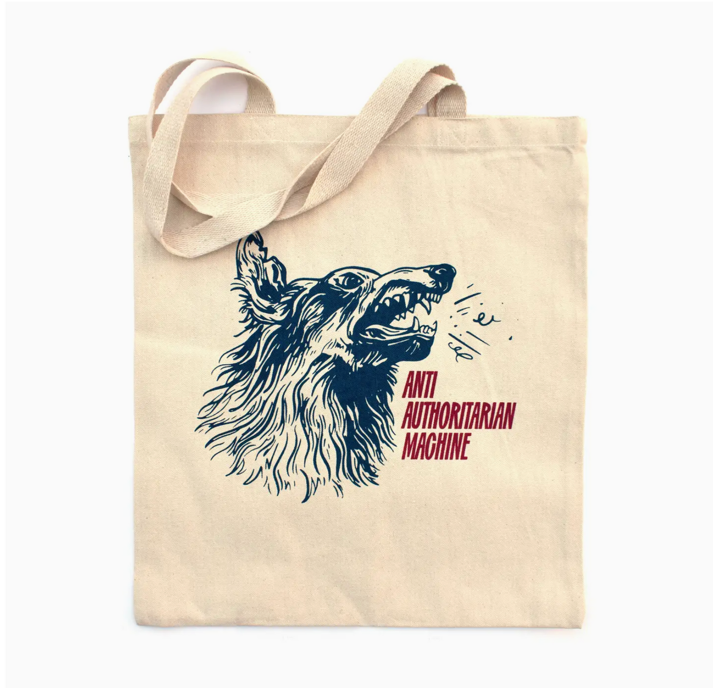 Anti Authoritarian Machine Tote Bag