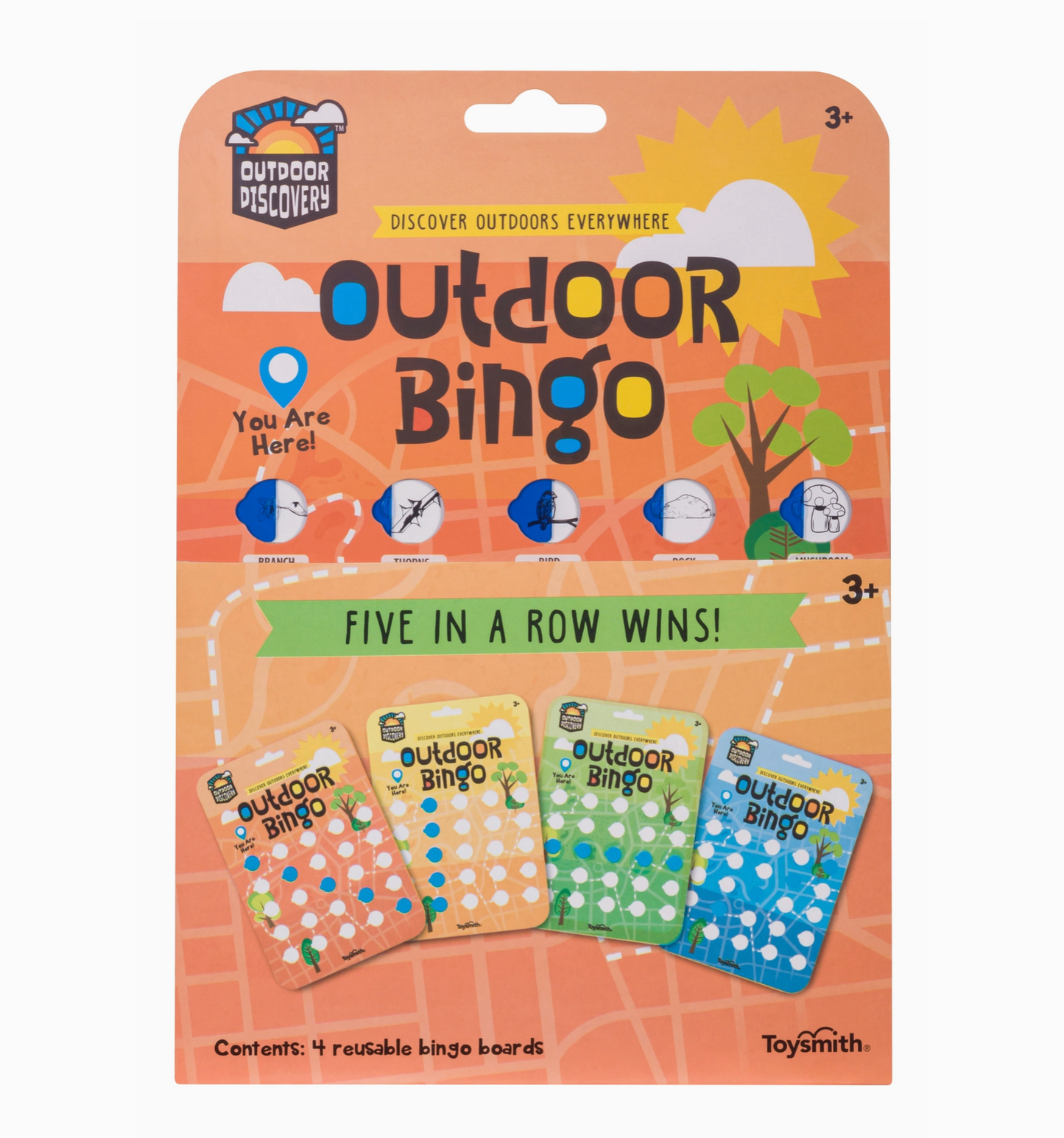 Outdoor Bingo - 4 pack reusable boards