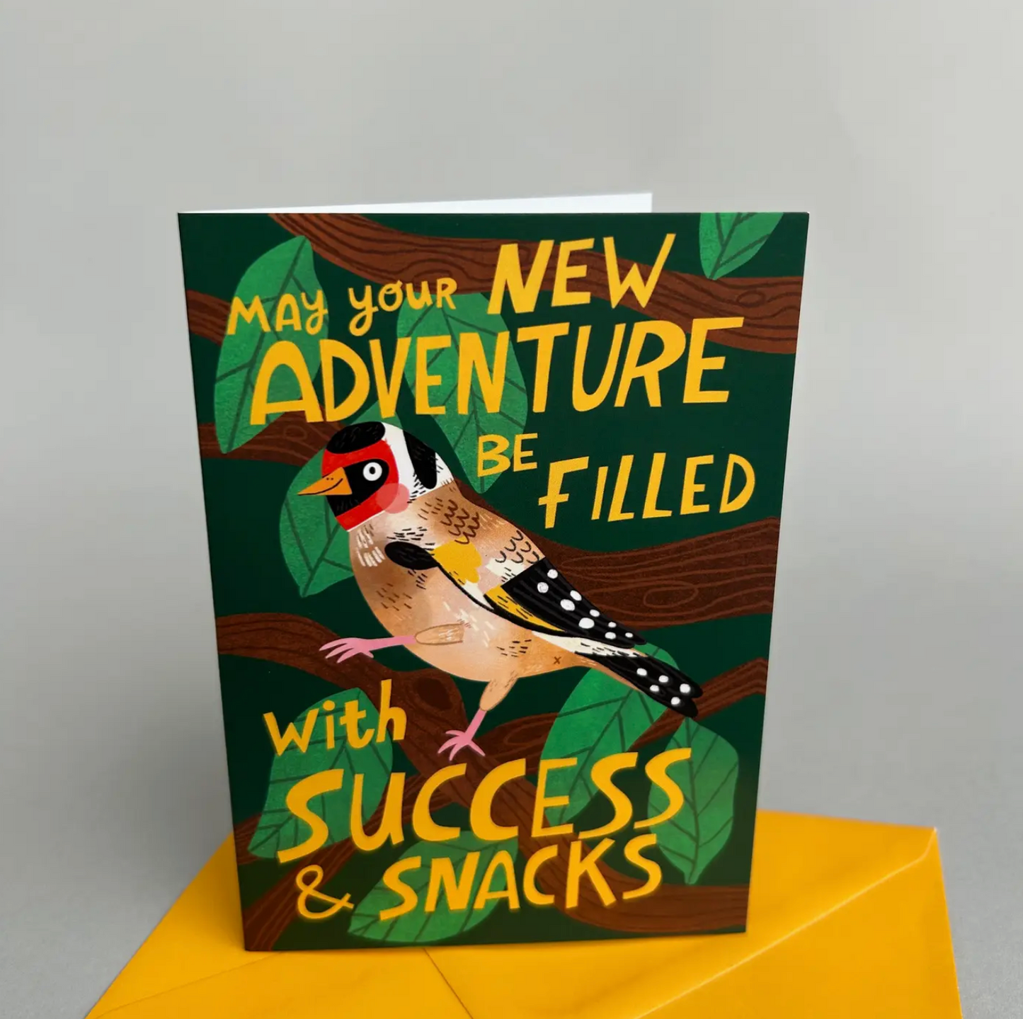May Your New Adventure Be Filled With Success & Snacks Card