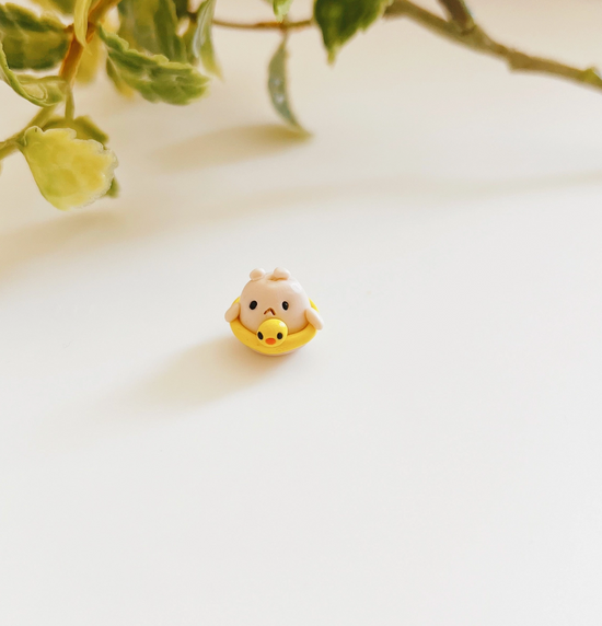 Beach Boy Hammy Clay Buddy | Handmade Miniature Desk Figurine