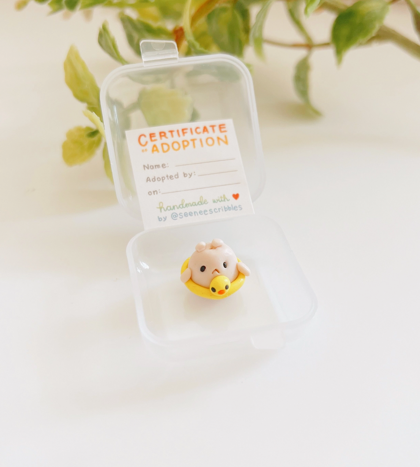 Beach Boy Hammy Clay Buddy | Handmade Miniature Desk Figurine