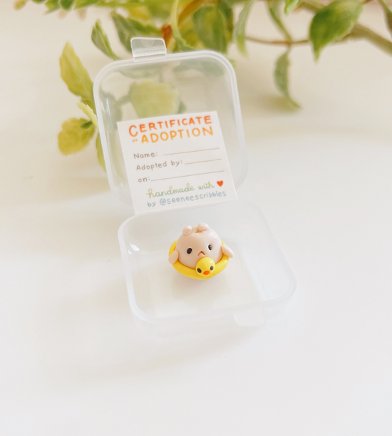Beach Boy Hammy Clay Buddy | Handmade Miniature Desk Figurine