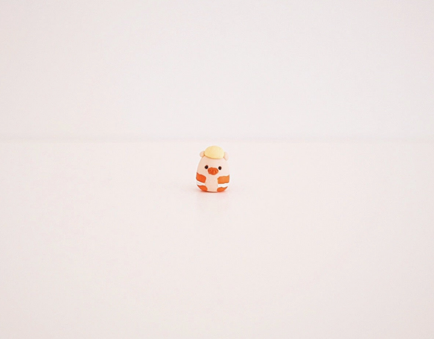 Construction Hammy Clay Buddy | Handmade Miniature Desk Figurine
