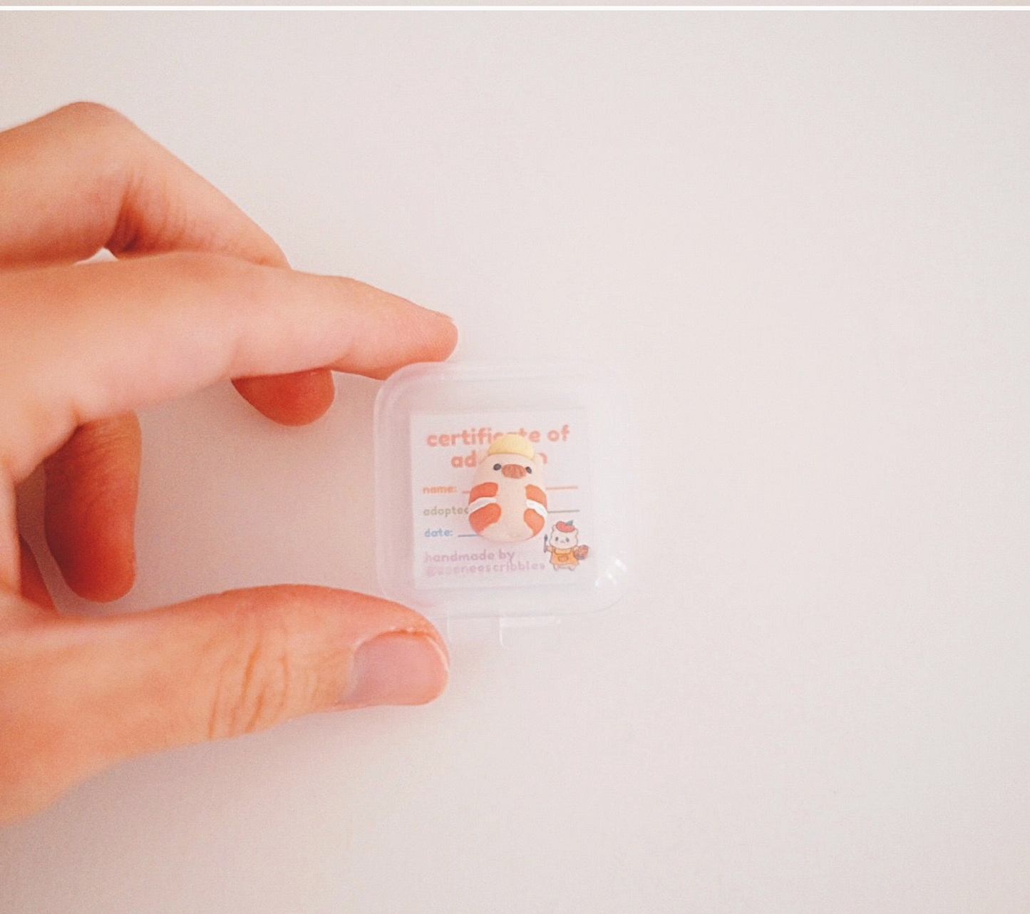 Construction Hammy Clay Buddy | Handmade Miniature Desk Figurine