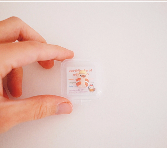 Construction Hammy Clay Buddy | Handmade Miniature Desk Figurine