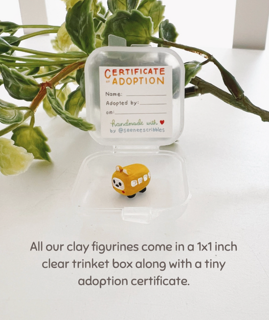 Pompompurin Clay Buddy | Handmade Miniature Desk Figurine