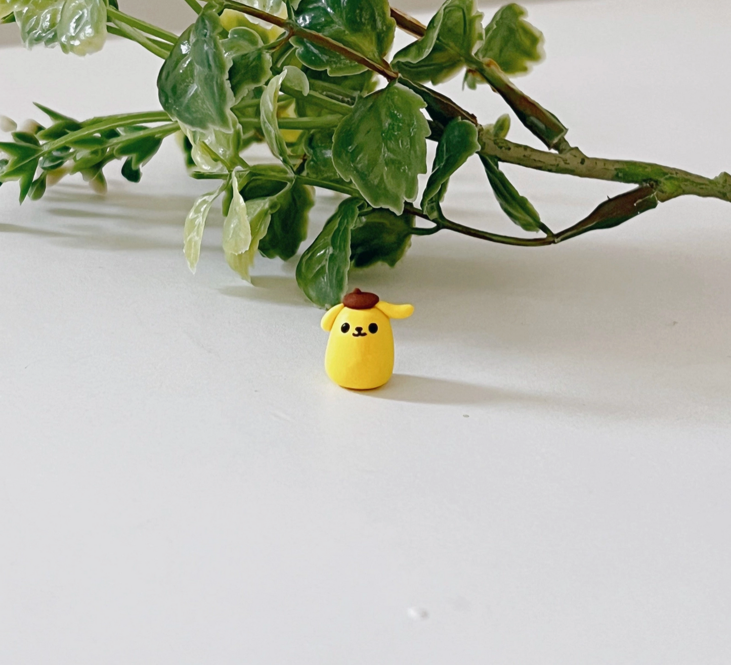 Pompompurin Clay Buddy | Handmade Miniature Desk Figurine