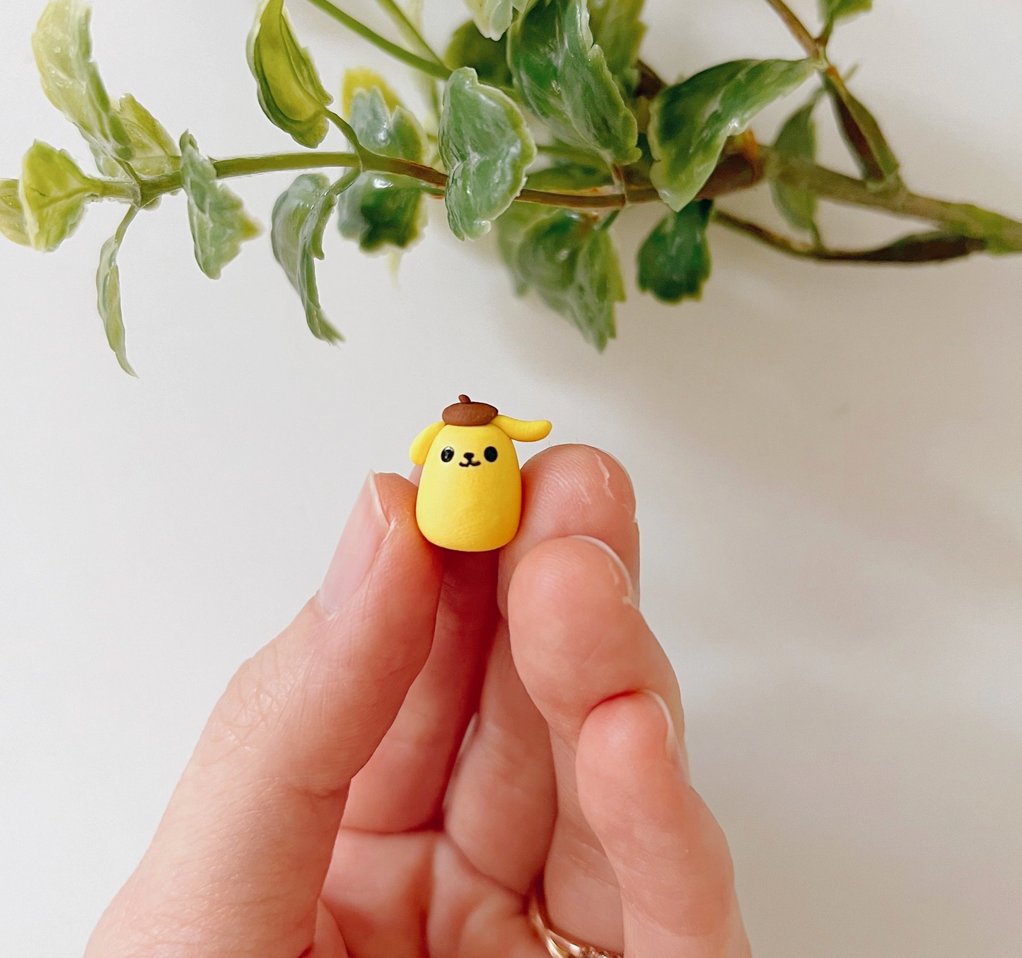 Pompompurin Clay Buddy | Handmade Miniature Desk Figurine