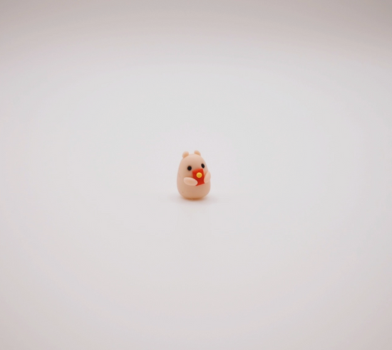 Red Envelope Hammy Clay Buddy | Handmade Miniature Desk Figurine