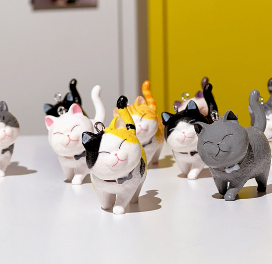 Best Friend Cat Figure Collectable Keyring Blind Box